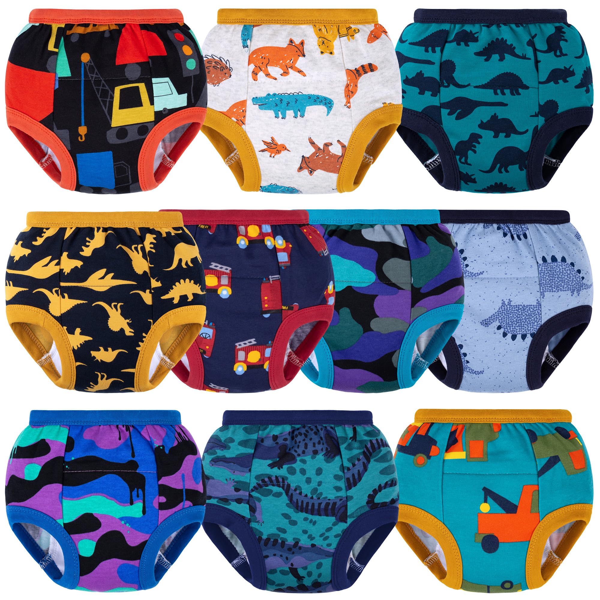 BIG ELEPHANT Toddler Potty Training Underwear, Cotton Training Pants