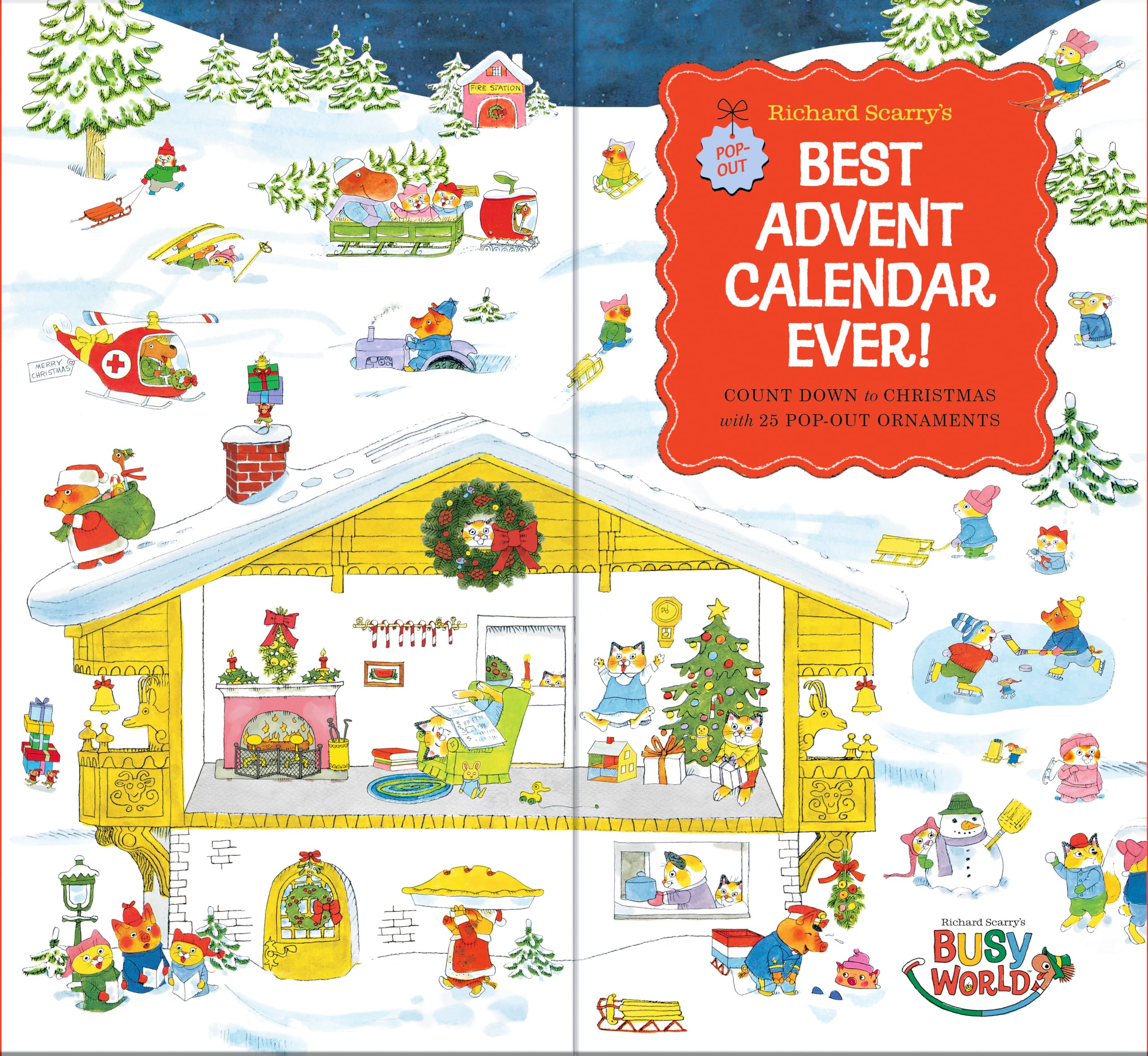 Richard Scarry's Best Advent Calendar Ever!: Count Down to Christmas with 25 Pop