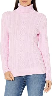Amazon Essentials Women's Mottled Woven Mock Neck Sweater (Plus Size Available)