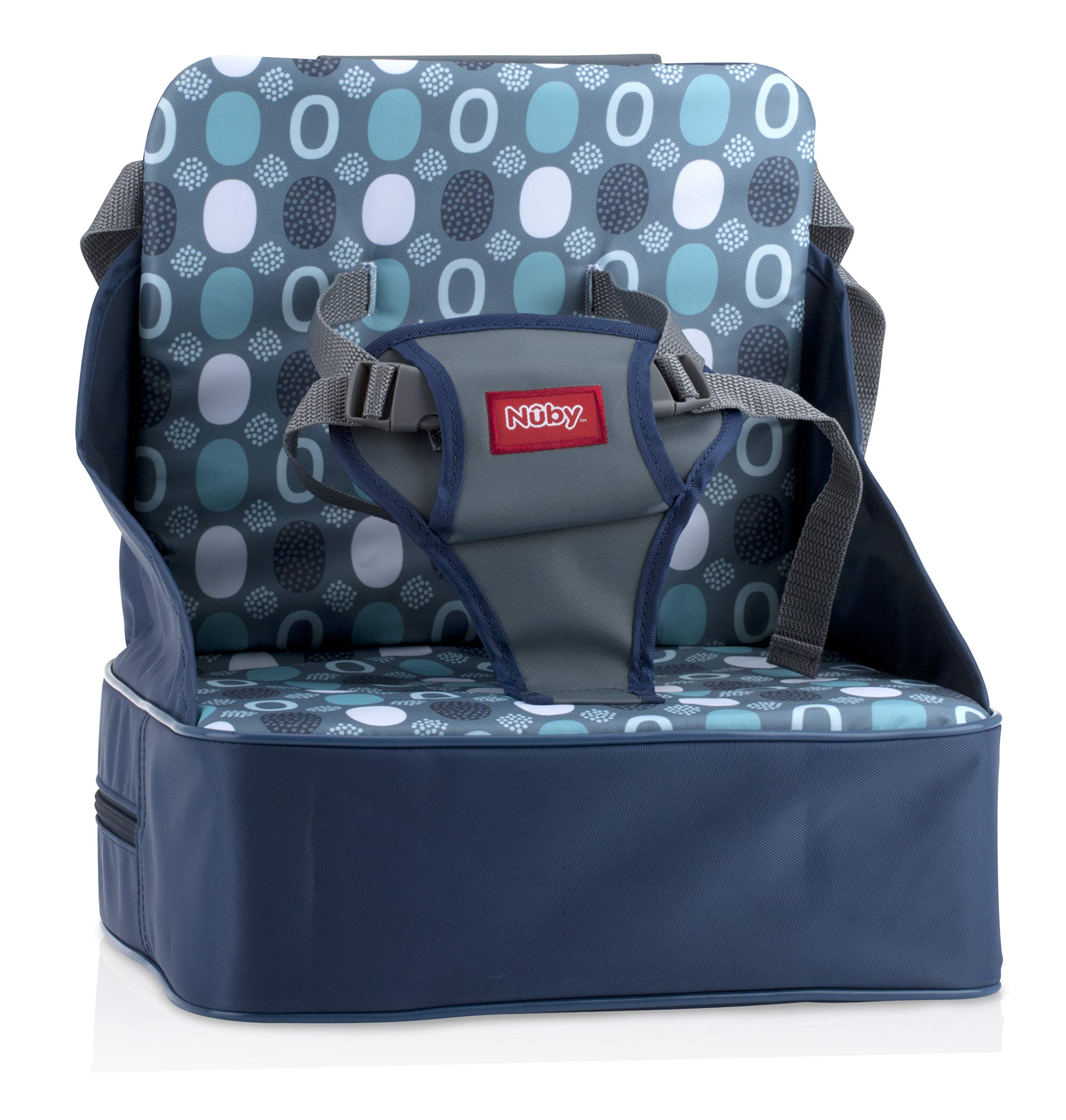 Nuby Easy Go Booster Seat | Lightweight, Compact, Portable, Adjustable Safety St