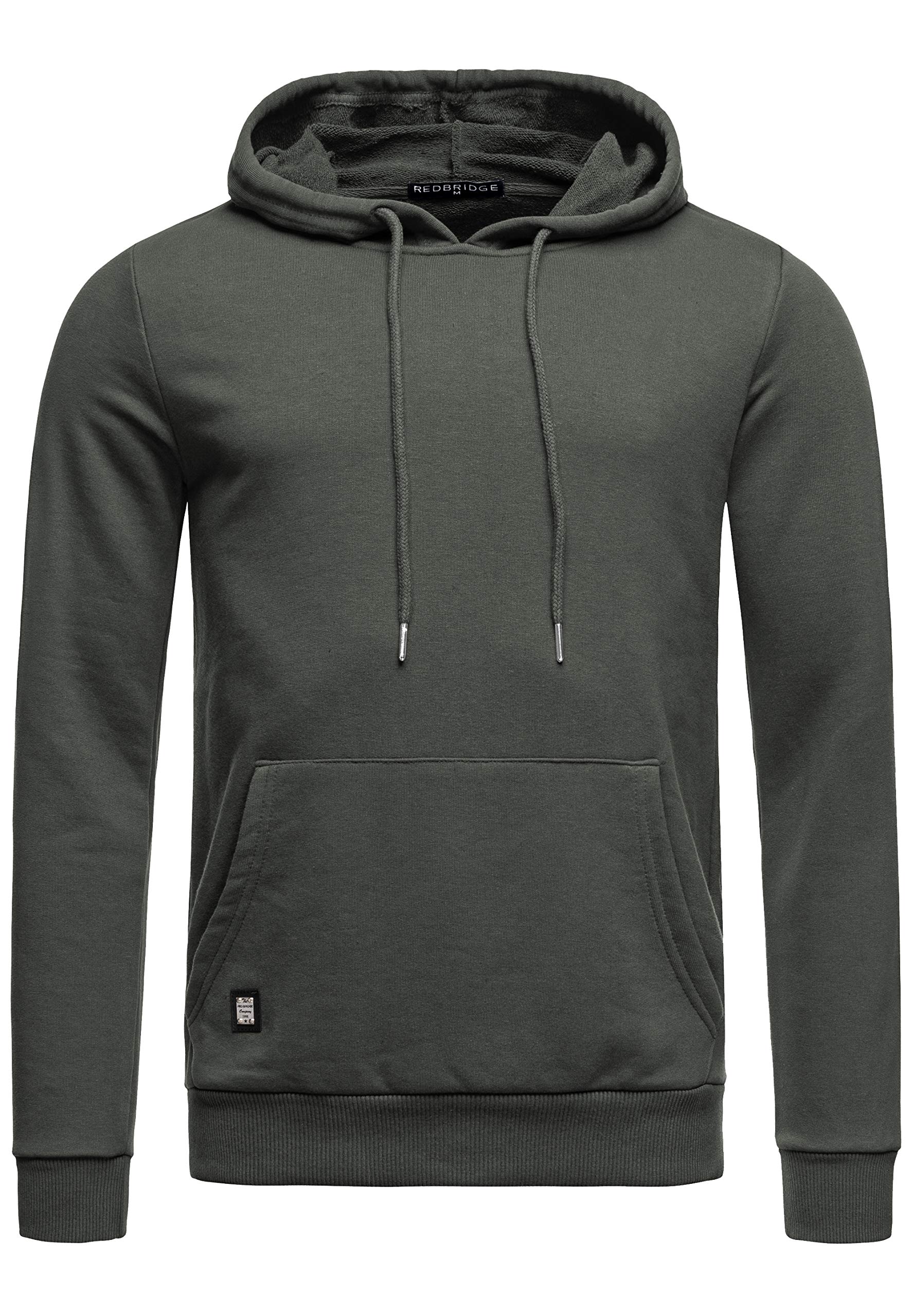RED BRIDGE Men's Pullover Sweatshirt Longshirt Oversize Premium Basic Sweater