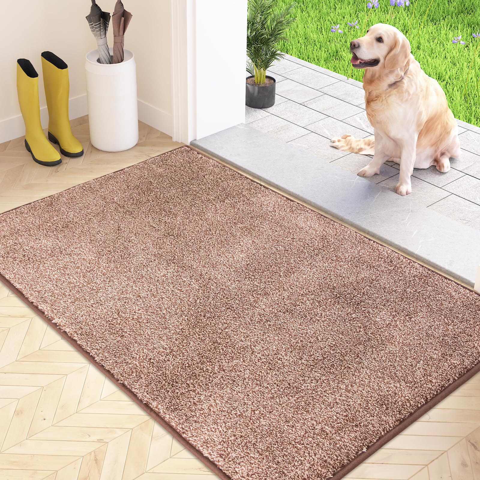FCSDETAIL Indoor Doormat, 86 x 150 cm, Non-Slip Entrance Mat