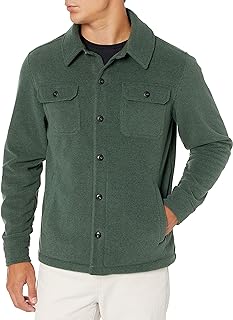 Amazon Essentials Men's Long-Sleeve Winter Fleece Shirt Jacket