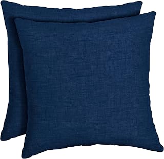 ARDEN Outdoor Toss Pillow, 2-Pack, 16x16, Sapphire Blue | Indoor/Outdoor Décor, Rain-Proof, Fade Resistant, All-Weather Quick-Dry Fabric