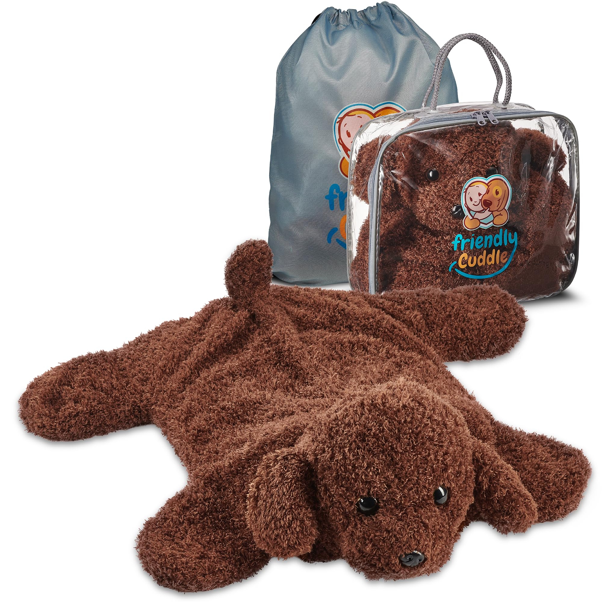 Weighted Stuffed Animals 5lb Lap Pad, Microwavable Sensory Blanket for Kids