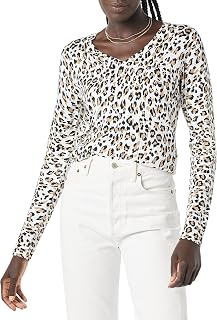 Amazon Essentials Jersey Ligero de Manga Larga con Cuello en V y Corte Estándar Mujer
