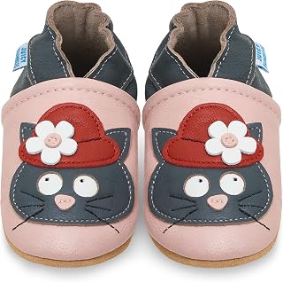 Crawling Shoes, Baby’s First Walking Shoes for Girls & Boys, Slippers, Soft Leather with Suede Soles, Leather Shoes, Toddler, 0–6 Months, 6–12 Months, 12–18 Months, 18–24 Months, 2–3Y