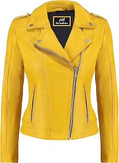 Biker Style Vintage Leather Jacket Women - Casual Fashion Motorcycle Zip Lightweight Coat Collar Women Leather Jacket