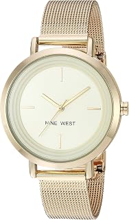 Nine West Reloj de Pulsera de Malla para Mujer