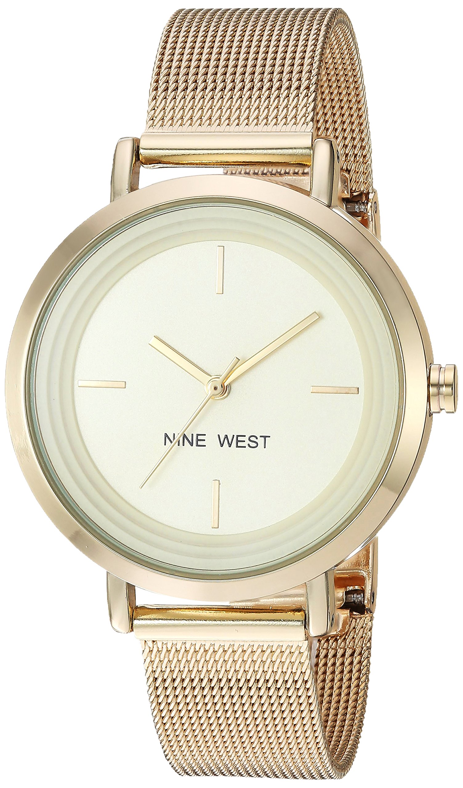 Nine West Reloj de Pulsera de Malla para Mujer