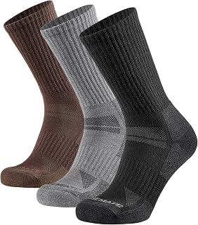 Closemate Hiking Socks, Men's Thick Merino Wool, Breathable, Odor-Resistant, Sweat Absorbent, Quick Drying, Cold Protection, Work Socks, Pile, Outdoor, Trekking, Sports Socks, Autumn/Winter, Cold