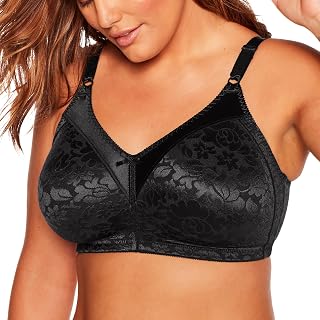 Bali Women's Wireless Bra with Double Support, Lace Bra with Fixed Straps, Full Coverage Bra with Full Coverage (Pack of 1)