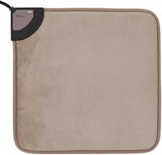 Mofua Electric Hot Mat, 15.7 x 15.7 inches (40 x 40 cm), Single-Use Foot Mat, Electric Seat Cushion, Foot Warmer, Grayish MFM401H-H
