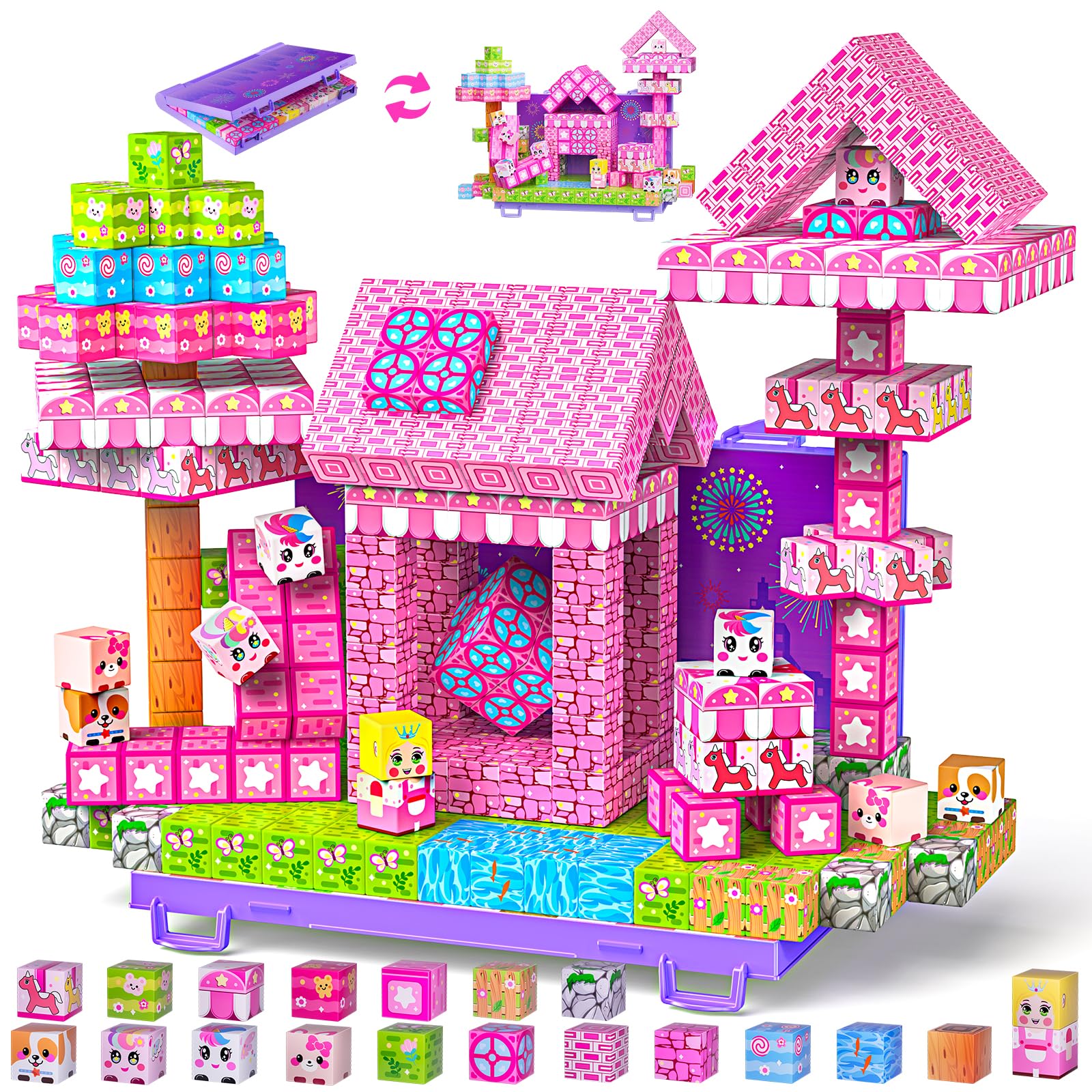 Magnetic Blocks, Magnetic Building Blocks,STEM Constructions Magnet Blocks for K