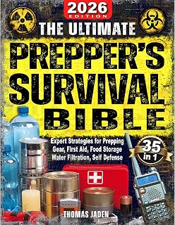 The Ultimate Prepper's Survival Bible: 35 in 1: The Definitive Guide to Surviving Any Crisis with Expert Strategies for Prepping, Gear, First Aid, Food Storage, Water Filtration, Self Defense &amp; More