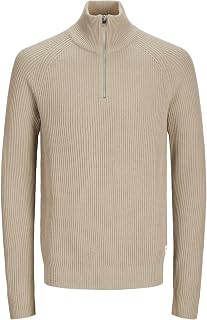 Jack & Jones Jjpannel Aw24 - Maglia A Mezza Zip Maglione Lavorato a Maglia Uomo (Pacco da 1)
