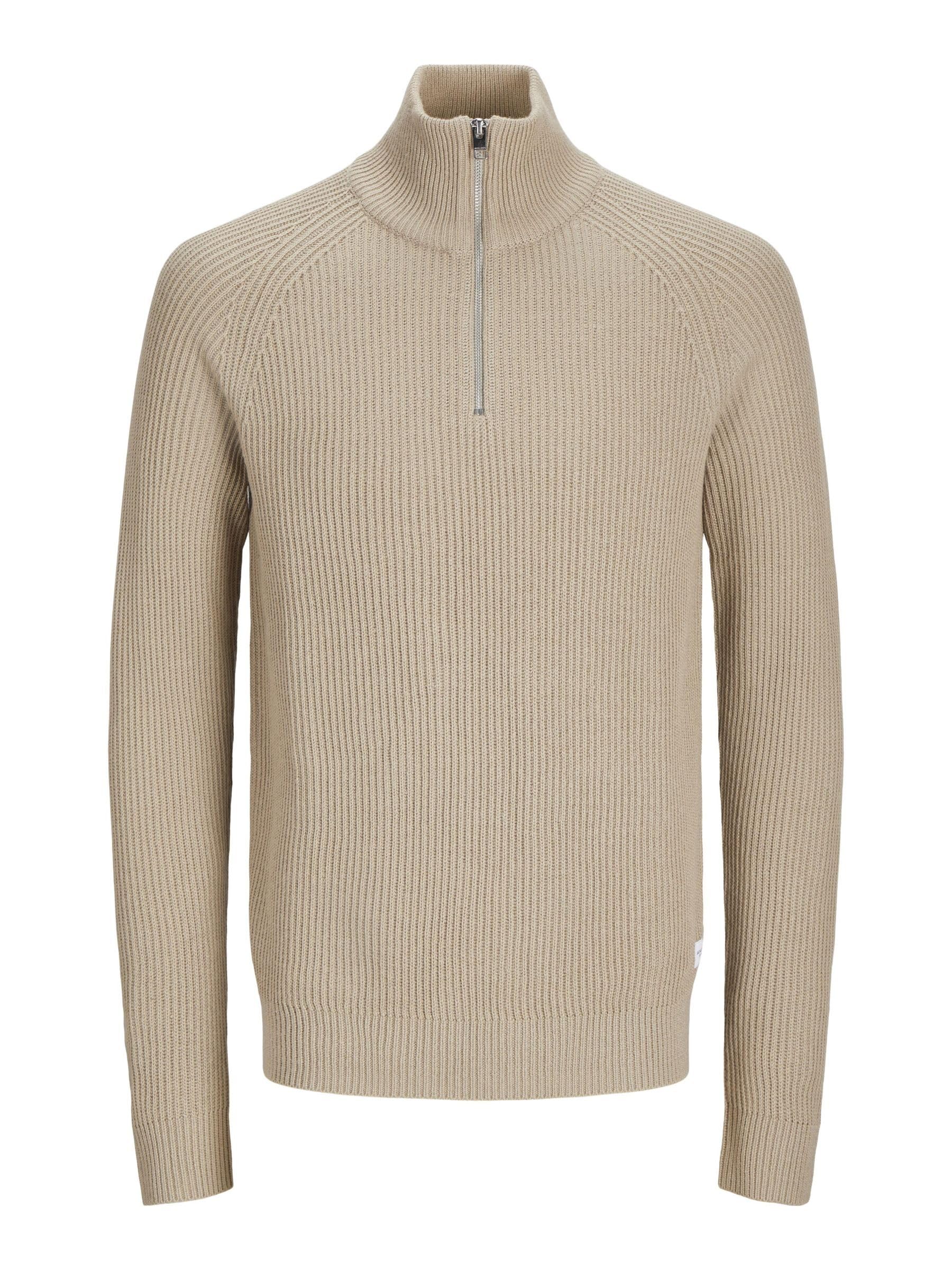 Jack & Jones Jjpannel Aw24 - Maglia A Mezza Zip Maglione Lavorato a Maglia Uomo 