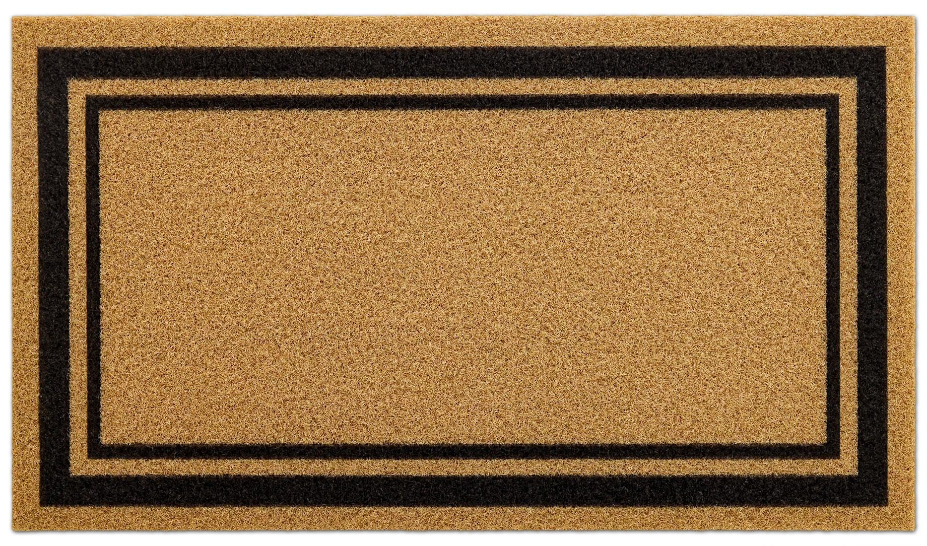 Colorxy Border Outdoor Front Door Mat for Indoor Outside Entrance | Low Profile,