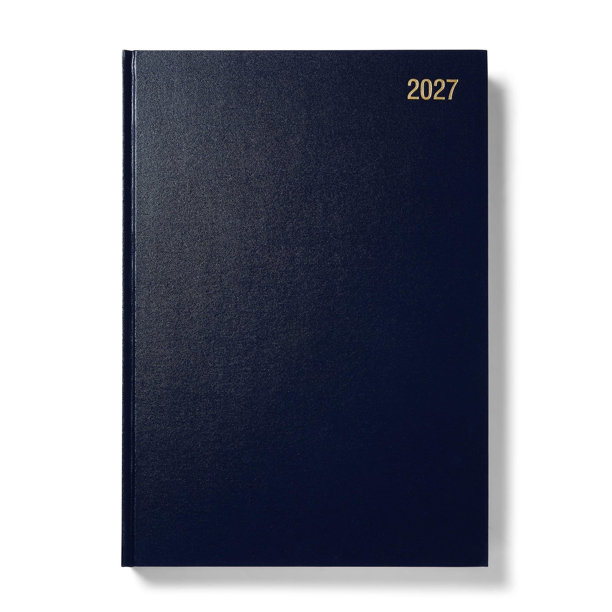 Morgan’s Direct 2027 A4 Diary Day Per Page Navy Blue | Hardback Daily Planner De