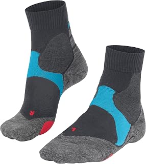 FALKE Men's RU Trail Running Socks Lightweight Cushioning Anti Blister Compression Zones for Ankle Support Low Cut Short Quick Dry Breathable Functional Yarn 1 Pair