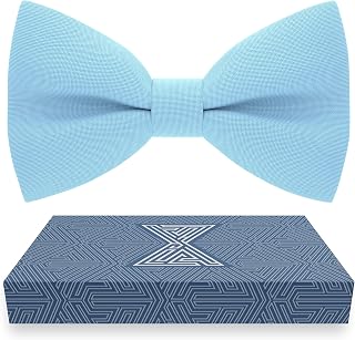 BOW TIE HOUSE Mens Bowties Pre-tied Shape Clip on Bowtie Solid Men Formal Wear for kids, baby boys, toddler any age bow ties