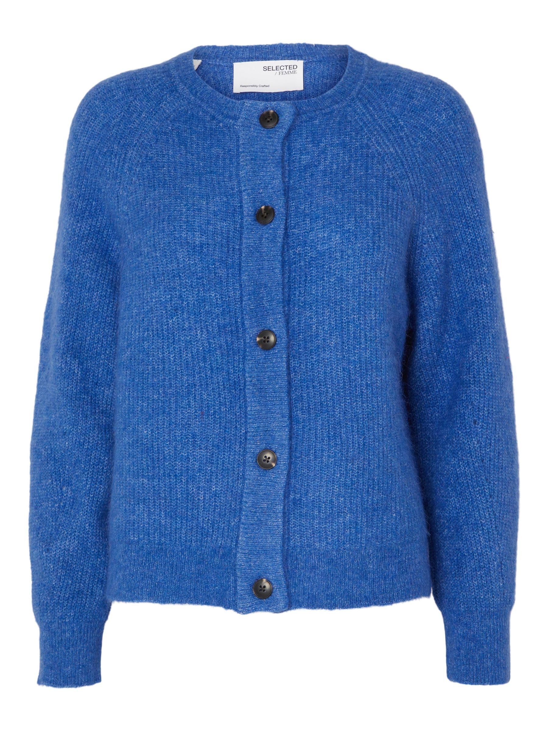 SELECTED FEMME Slflulu Ls Knit Short Cardigan B Noos