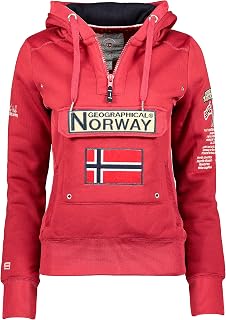 Geographical Norway Gymclass Lady - Women's Hooded Sweatshirt Kangaroo Pockets - Sweatshirt Sweater Long Sleeve Warm - Hoodie Gift Jacket Ideal Spring Summer Autumn Winter