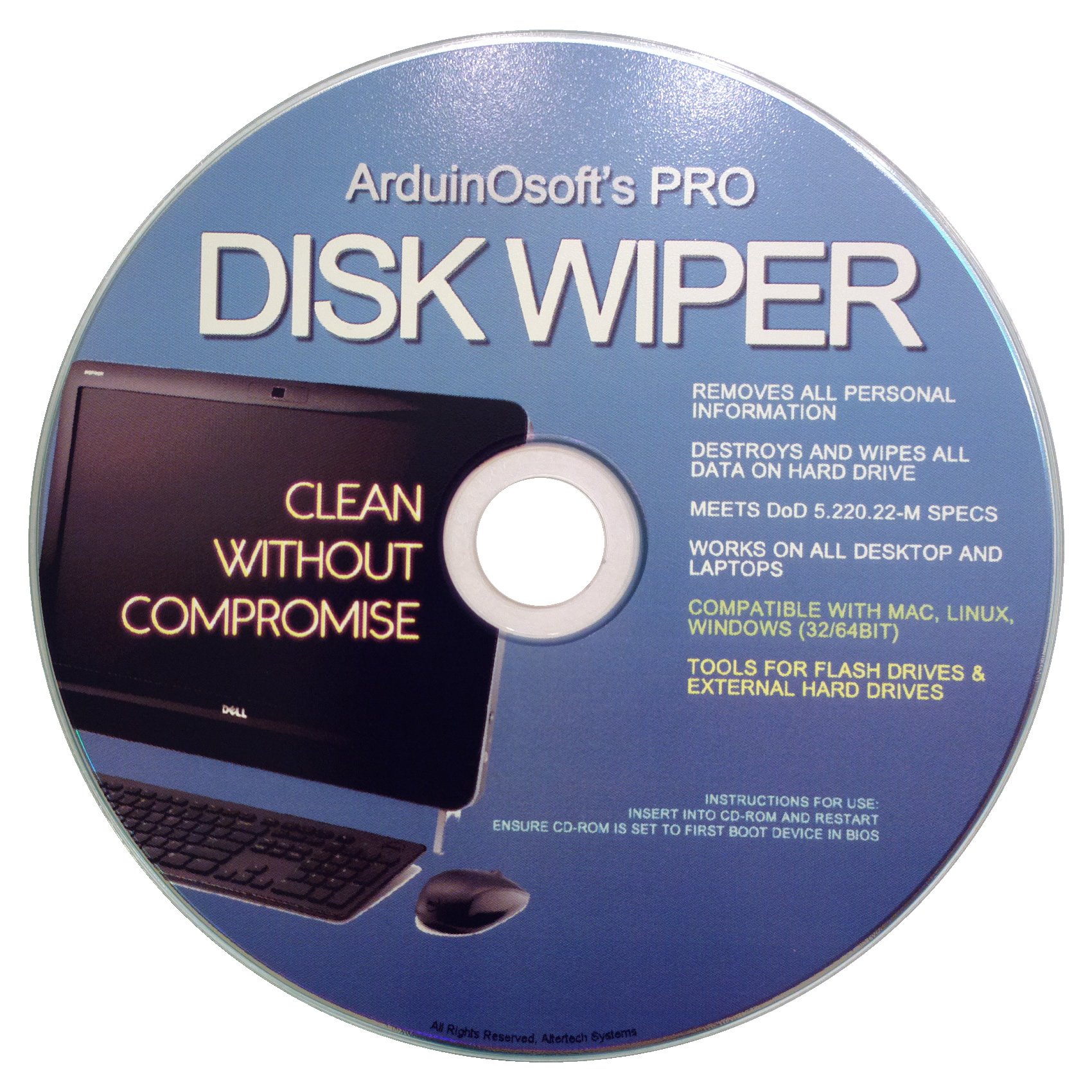 Arduinosoft Permawipe: Cleaning Tool to Permanently Wipe Drive Contents before R
