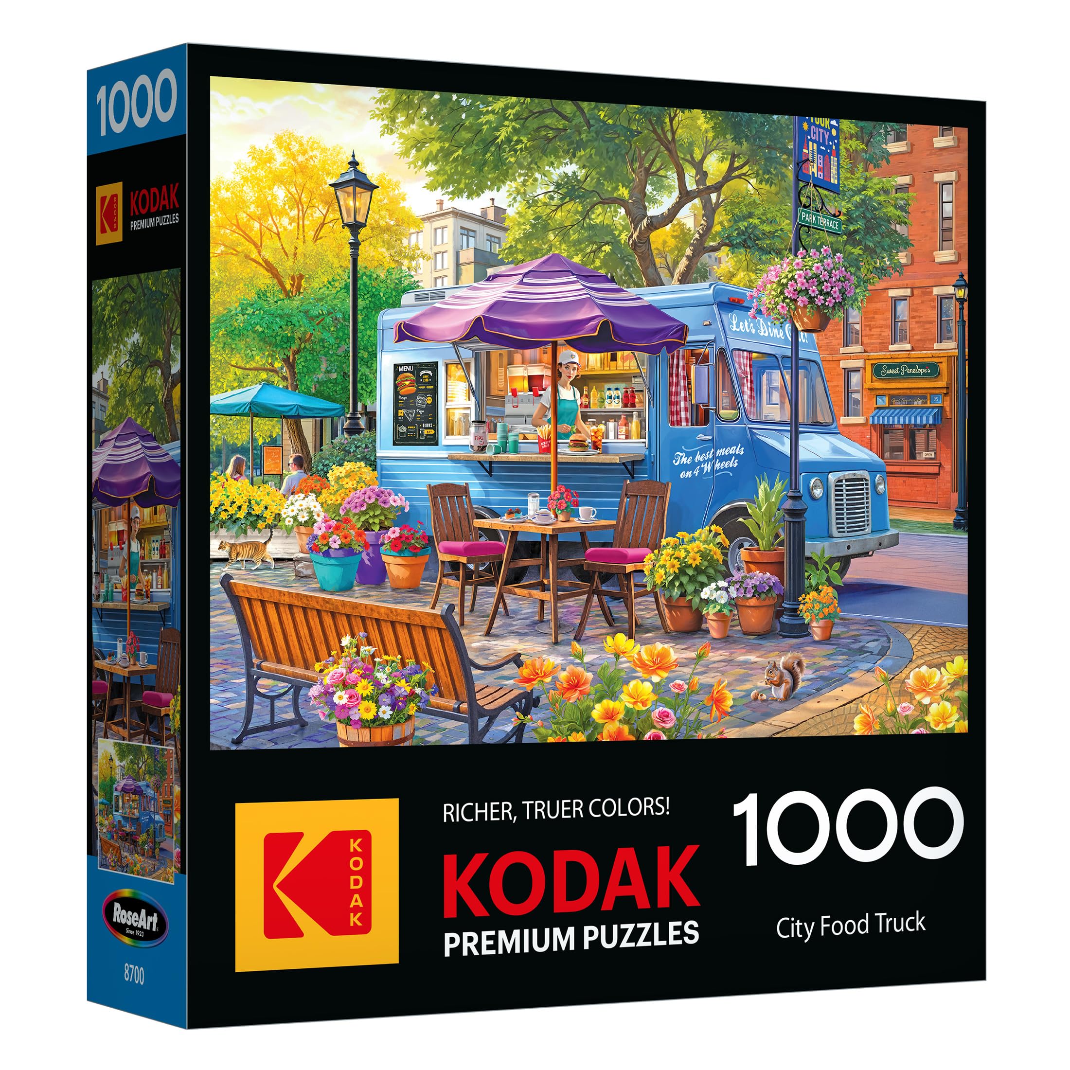 RoseArt Kodak Premium City Food Truck 1000 Piece Jigsaw Puzzle | 26.625" x 19.25