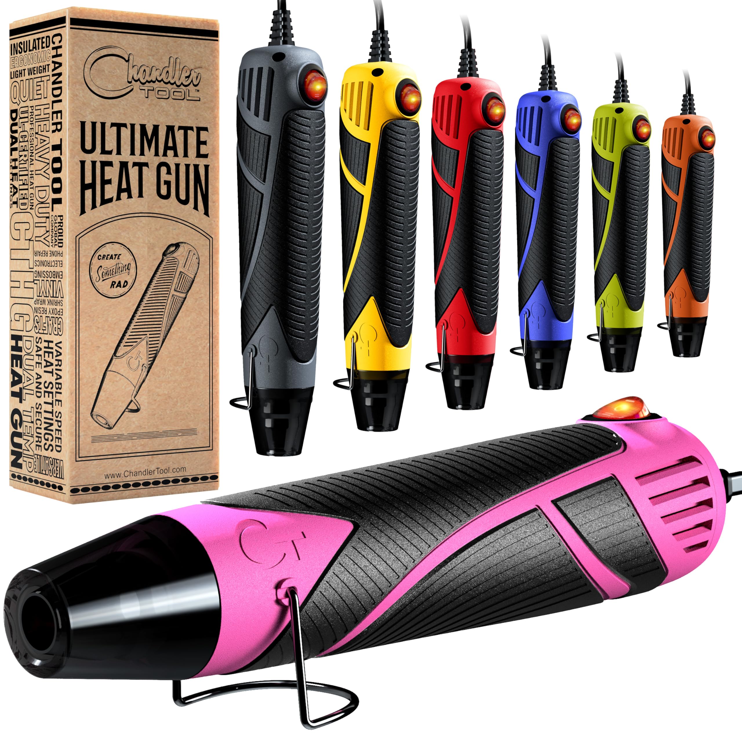 Heat Gun for Crafting, Mini Dual Temp Hot Air Gun Tool for Epoxy Resin, Shrink W