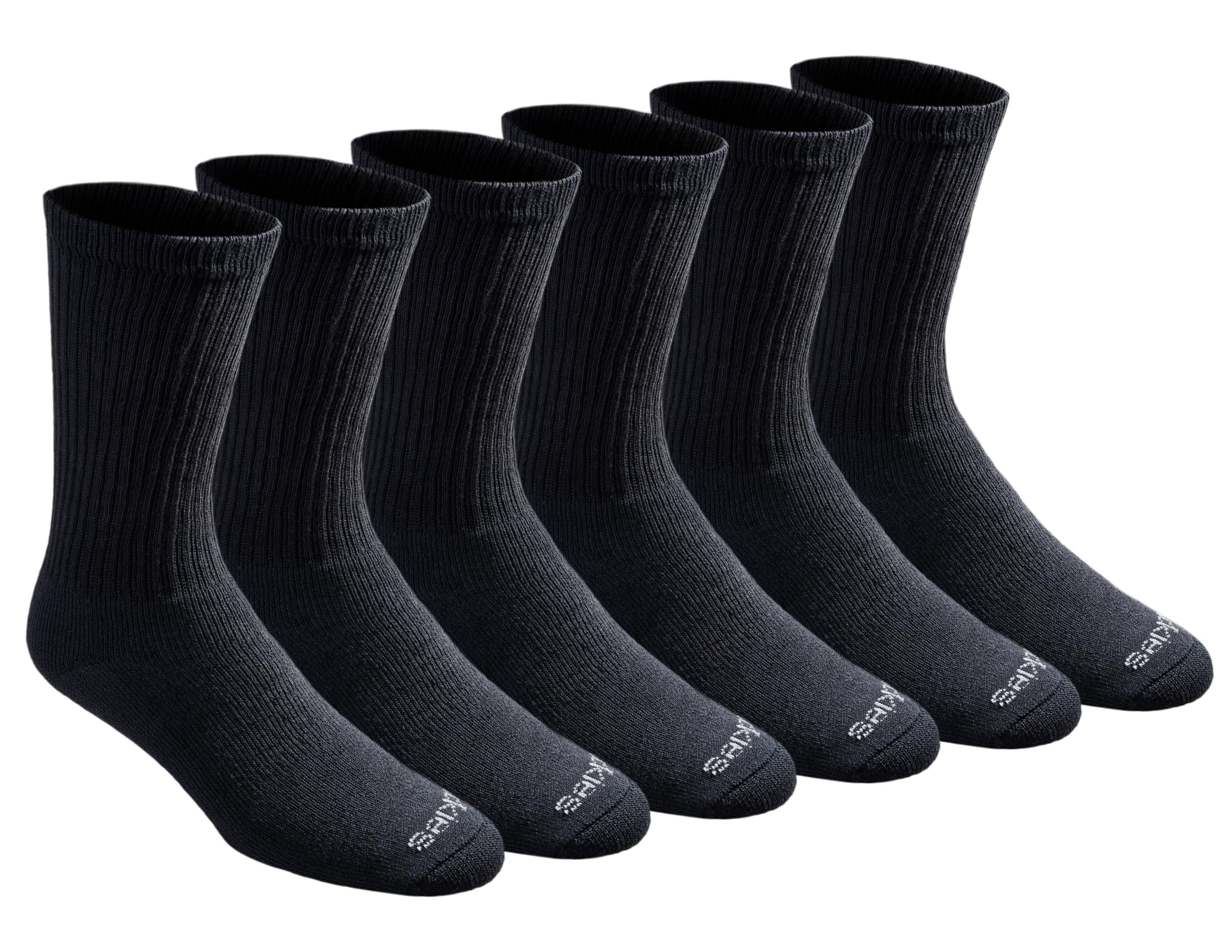Dickies Men Dri-tech Essential Moisture Control Crew Socks, Available in M-xxl (