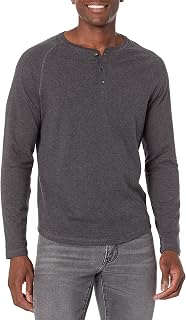 Amazon Essentials Men's 100% Cotton Long Sleeve Baker Collar Shirt