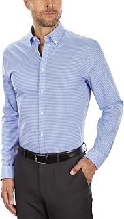 Tommy Hilfiger Men's Slim Fit Non Iron Checked Shirt - Amazon Exclusive