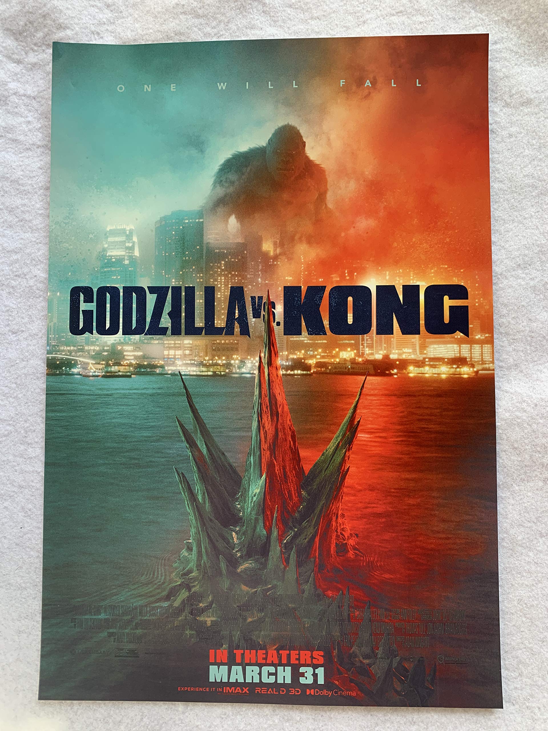 GODZILLA VS. KONG - 11.5"X17" Original Promo Movie Poster 2021 Rare King
