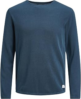 Jack & Jones Mens JJEHILL Knit Crew Neck NOOSPullover Sweater