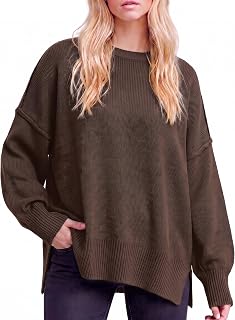Simier Fariry Womens Fall Oversized Sweater Long Sleeve Knit Winter Outfits