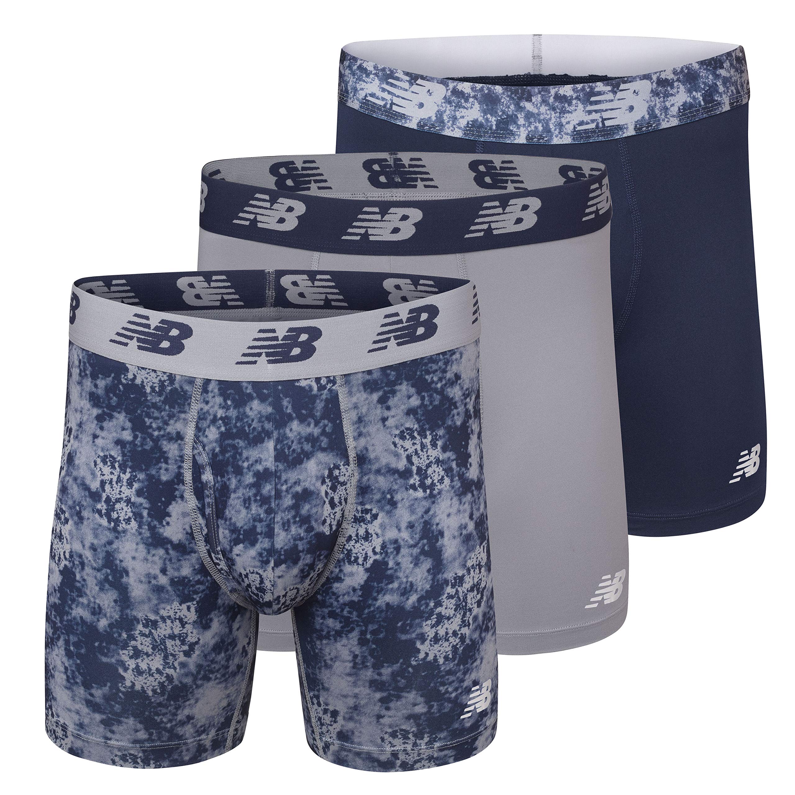 New Balance Premium 6 Inch with Fly 3 Pack Men's Boxer Shorts (Pack of 1)