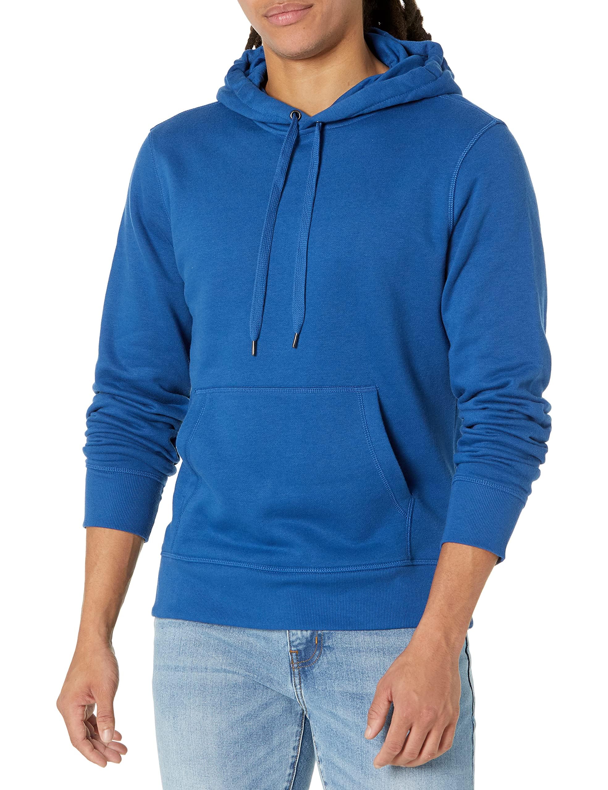 Amazon Essentials Men's Hooded Sweatshirt (Available in Plus Sizes and Long Leng