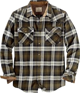 Legendary Whitetails Men's Shotgun Western Long Sleeve Button Up Flannel Shirt