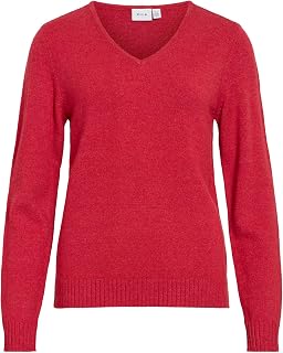 Vila Viril L/S Women's V-Neck Sweater