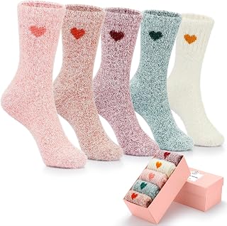 SISOSOCK Fuzzy Cozy Fluffy Comfy Wool Socks for Women Warm Gifts for Women