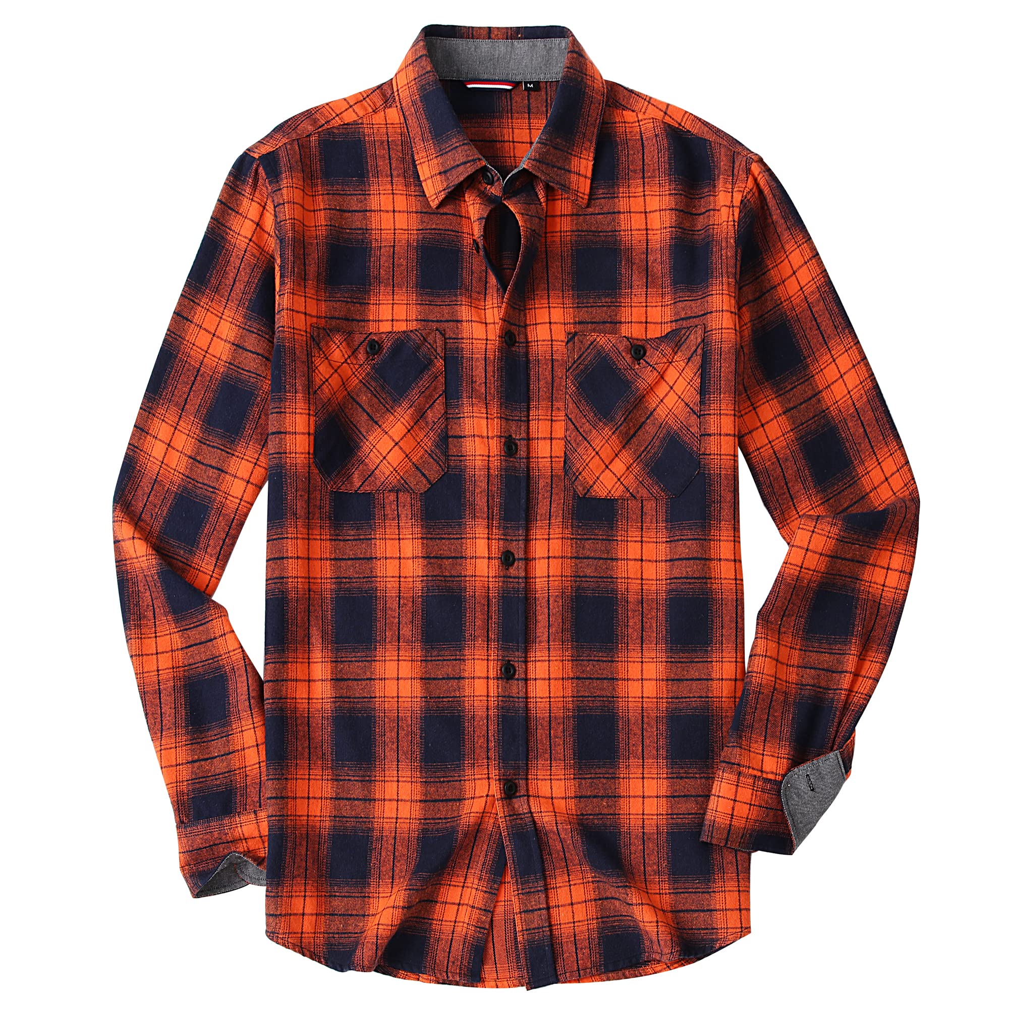 Alex Vando Mens Button Down Shirts Regular Fit Long Sleeve Casual Plaid Flannel 