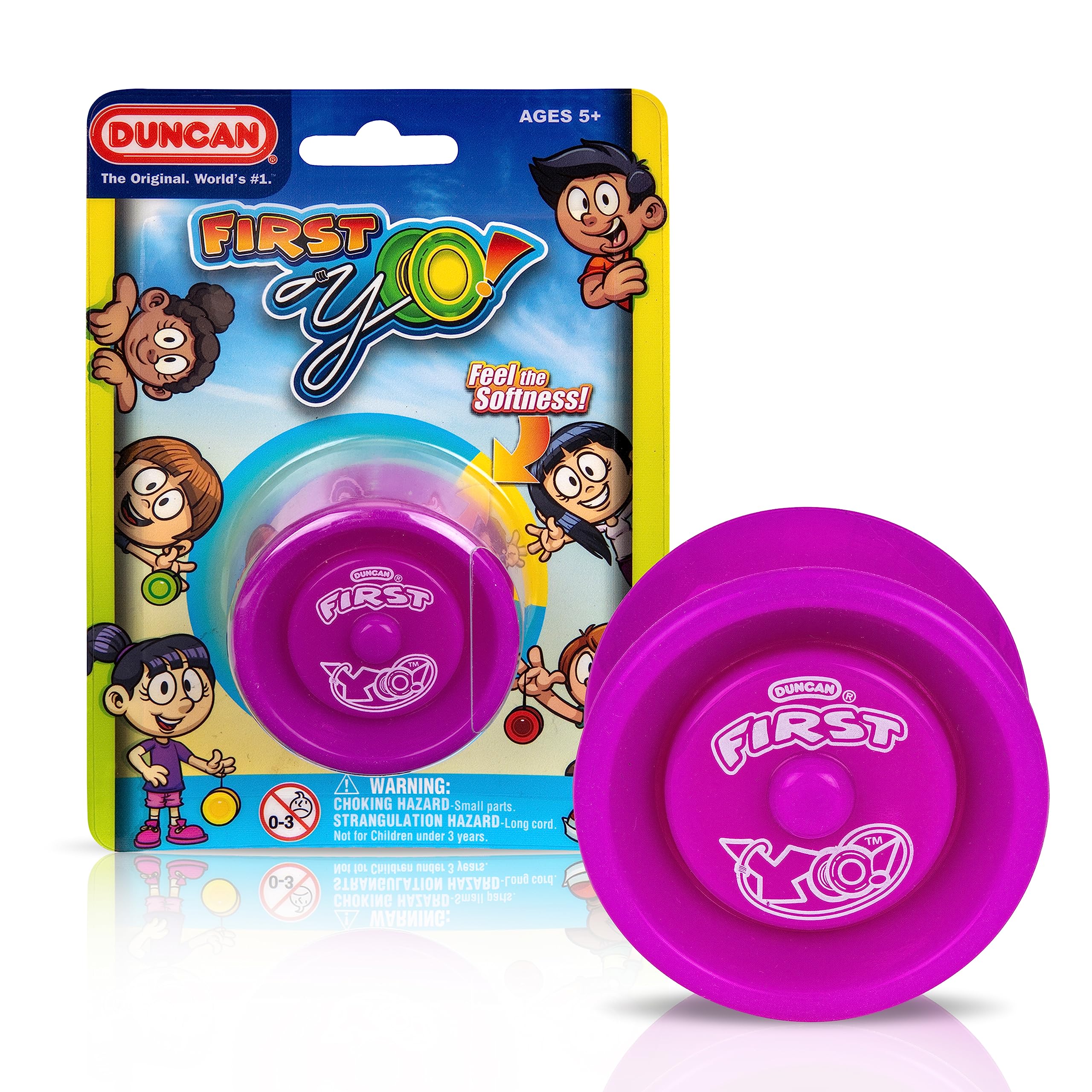 Duncan Toys First Yo! Responsive Beginner Yo-Yo for Kids, Purple/Yellow | Super-