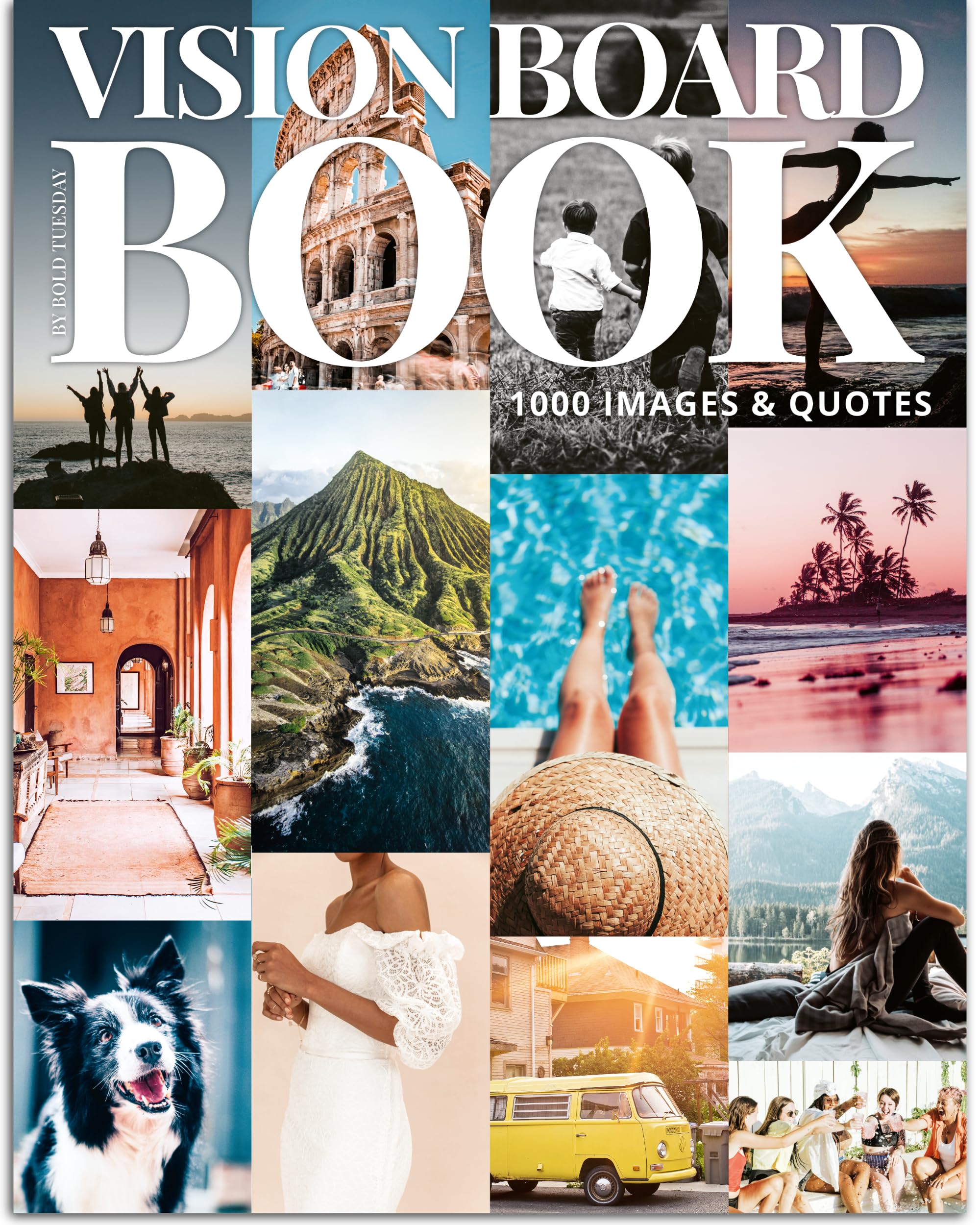 Vision Board Book Magazine for Women - 1000+ Diverse Pictures, Quotes, Self-disc