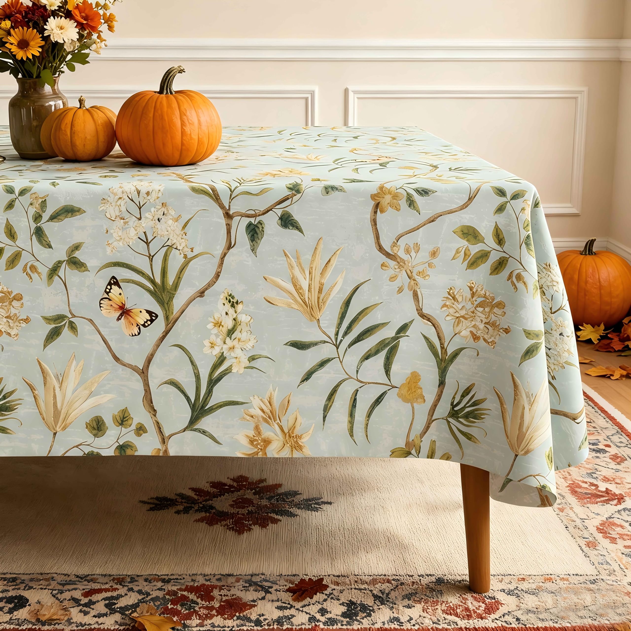 HOMOHEINI Rectangle Table Cloth,100% Waterproof Tablecloth Oil Proof Spill Proof
