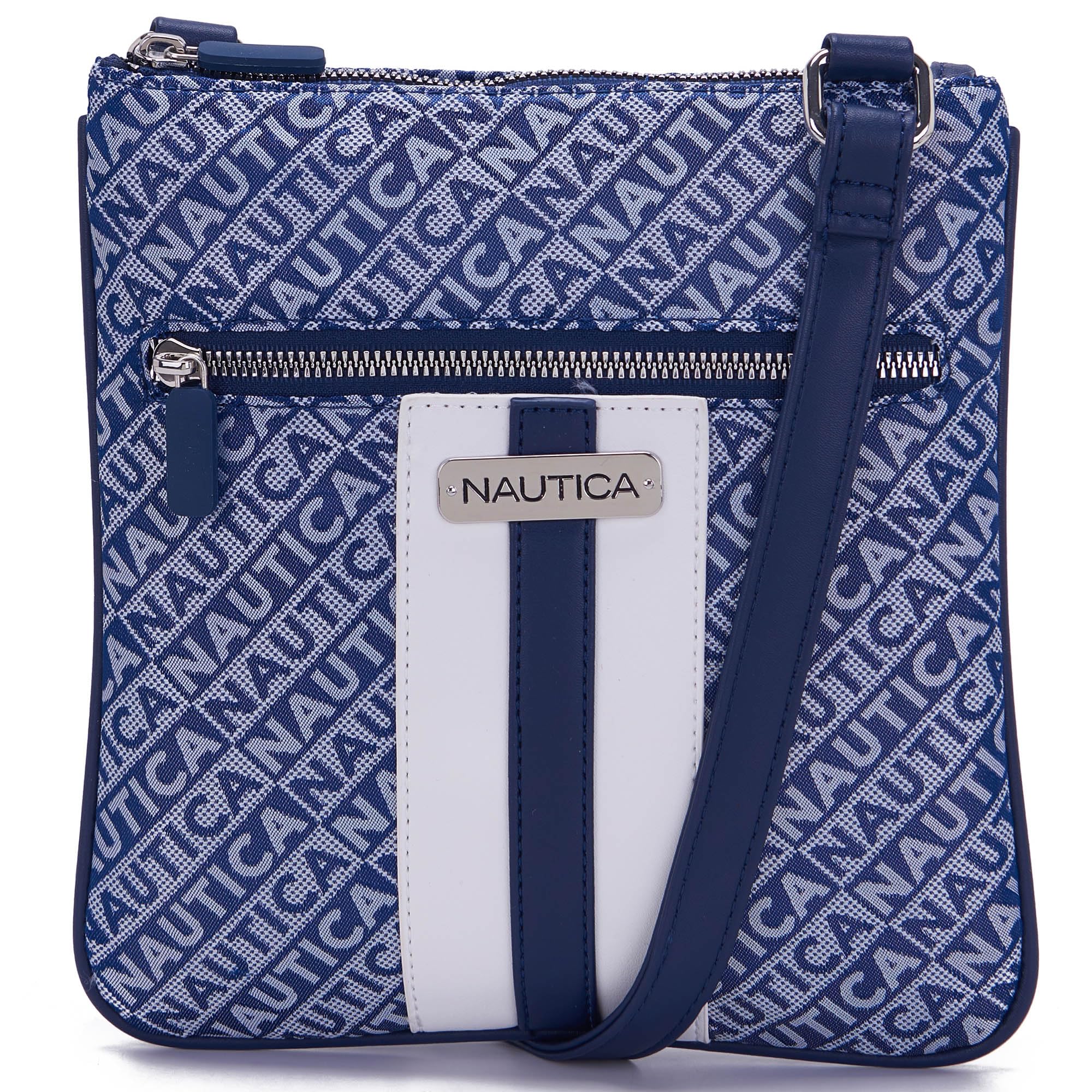 Nautica Womens Lakeside Signature North South Crossbody Bag