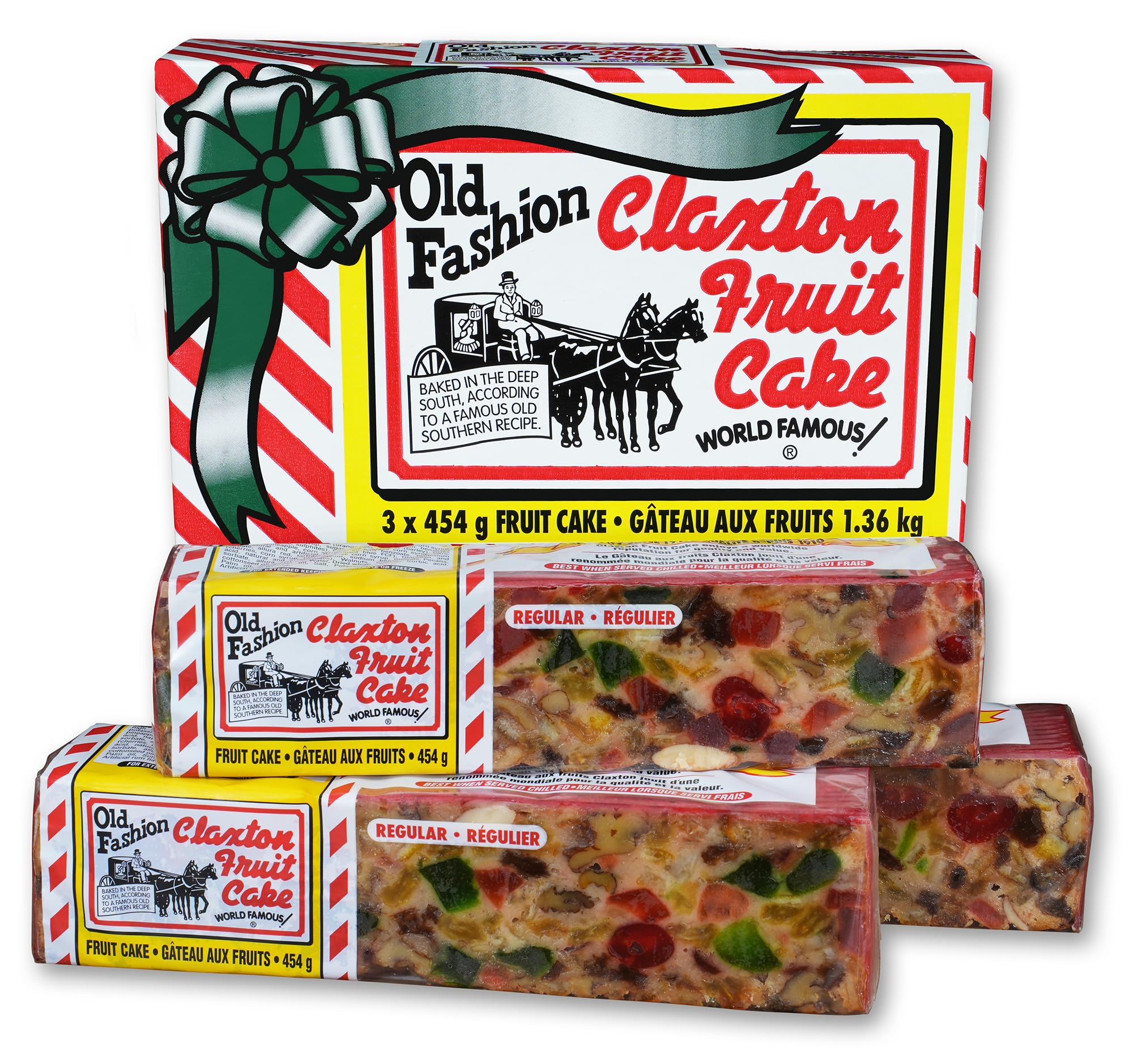 Claxton Fruit Cake – 3-1 Lb. REGULAR Recipe | Old Fashioned Holiday Fruitcake Pa