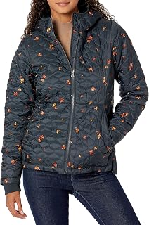 Amazon Essentials Women's Lightweight Water-Repellent Quilted Jacket with Sherpa Lining and Full Zip