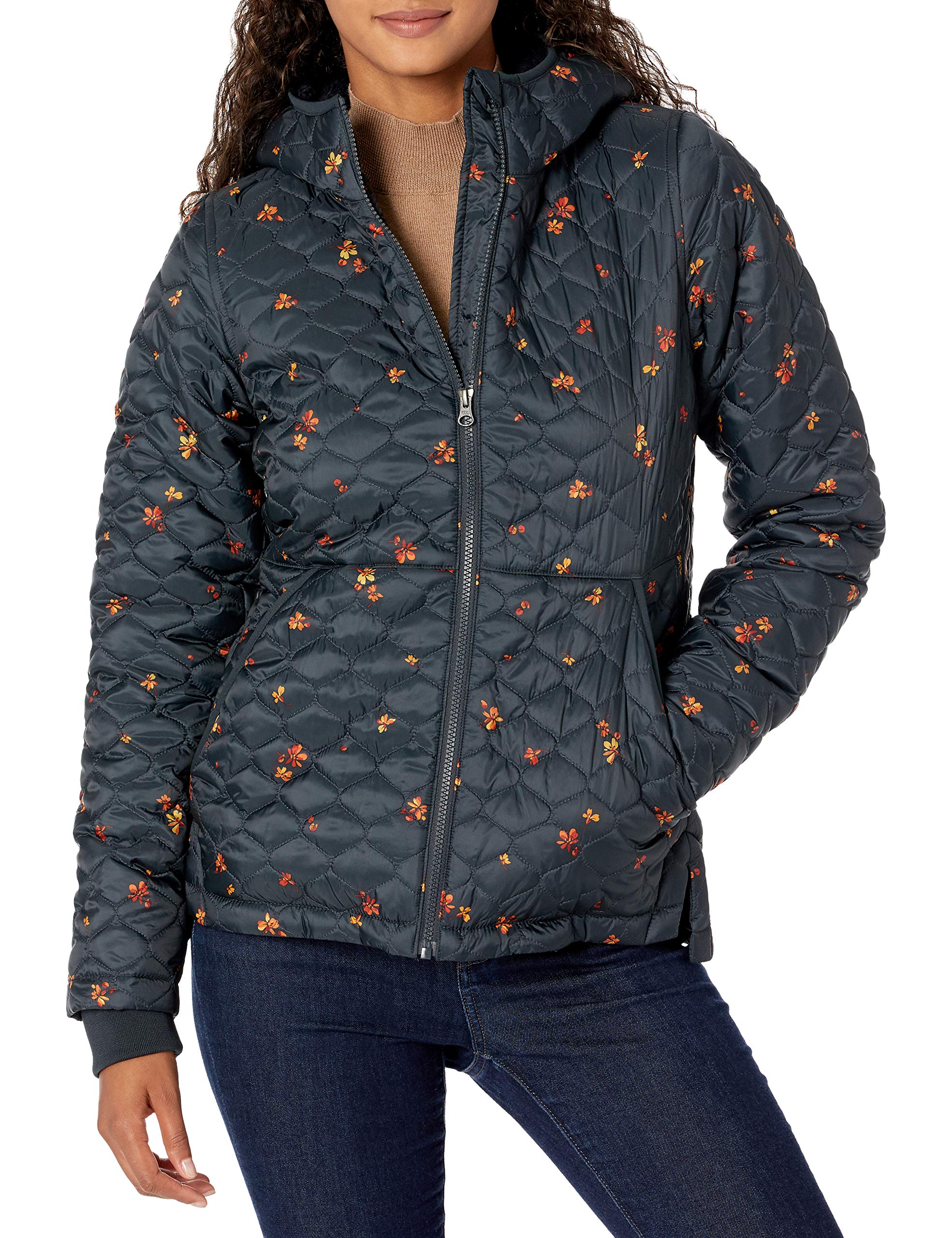 Amazon Essentials Women's Lightweight Water-Repellent Quilted Jacket with Sherpa
