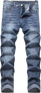 Men's Ripped Jeans Slim Fit Stretch Jeans Distressed Fashion Comfort Pants